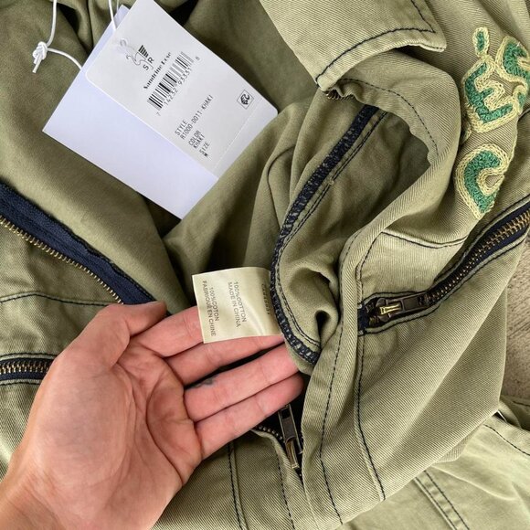 ✨ Free People x Sandrine Tre’s Cool Army Green Jumpsuit SZ M - Picture 5 of 9